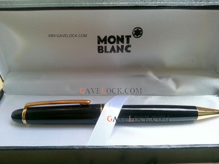 AAA Mont blanc Meisterstuck Ballpoint Pen Refills Black & Gold Ballpoint Medium Size AAA Mont blanc Meisterstuck Ballpoint Pen Refills Black & Gold Ballpoint Medium Size
